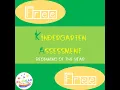 Kindergarten Assessment