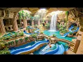 Lagu 180 Days Building Giant Indoor Waterpark 100m Inside a Cave with Spiral Slides Using Primitive Tools