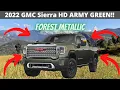 2022 GMC Sierra - NEW ARMY GREEN COLOR Forest Green Metallic For AT4 Denali 2500 3500