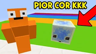 "Cores da Sorte no Minecraft"