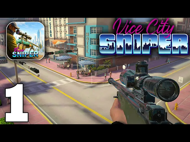 Vice Sniper: Crime Shooting 3D Gameplay Walkthrough Part 1 (iOS, Android) - ACT 1 All Bosses