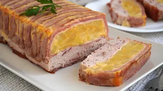 Pastel de tortilla y carne