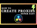 How to Create Proxies in DaVinci Resolve using Blackmagic Proxy Generator Fast and Easy Editing
