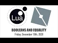 Roblox Coding Booleans and Equality
