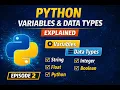Python Variables Data Types Explained Python Tutorial for Beginners Ep 2 Telugu