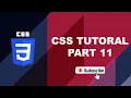 CSS Tutorial Part 11 - Attribute Selectors Styling Forms with CSS Input Button Focus