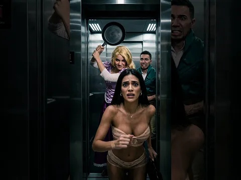 Mad Rapunzel en el elevador π³π«πΈπΌ #humor #rapunzel #halloween #lmao #elevador