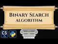 Binary Search Algorithm Visualization Step by Step Python Code Animation