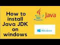 How to Install Java JDK on Windows 10 64 bit