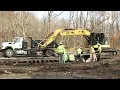 Aftermath of Ravenna train derailment and cleanup