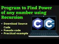 Calculate Power of a Number using Recursion