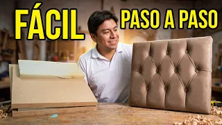 "Como Hacer TAPIZADO CAPITONEADO" Para PRINCIPIANTES Paso A Paso TAPIZADO PARA PRINCIPIANTES FACIL