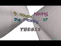 thesis - 5 nouns which are synonyms of thesis sentence examples