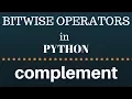 bitwise complement operator