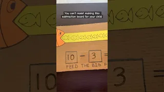 How to make subtraction board for young children