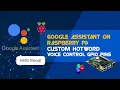 Google assistant on raspberry pi choose your custom hotword voice control GPIO pins