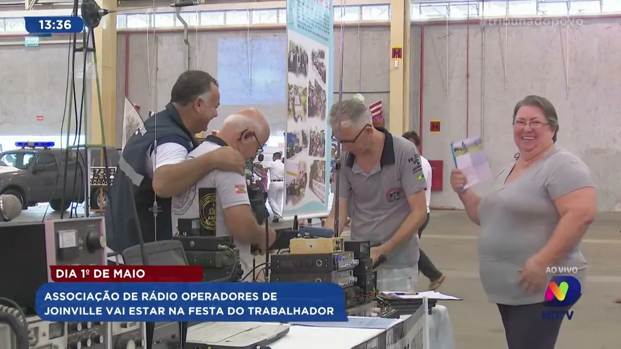 Dia 1º de Maio: Associação de Rádio Operadores de Joinville vai estar na Festa do Trabalhador