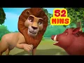 Lagu शेर और सूअर की कहानी | Hindi Stories Collection for Kids | Infobells