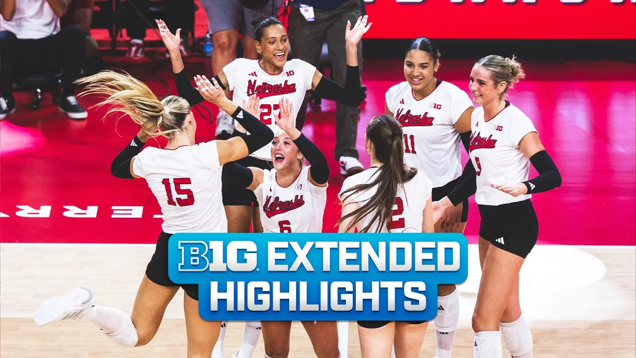 North Carolina at Nebraska | Extended Highlights | Big Ten Volleyball | 09/18/2026