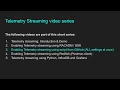 Enabling Telemetry streaming using script from GitHub ALL settings at once