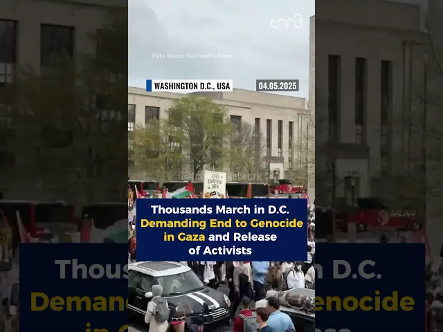 ⁣Protest in D.C. Demanding End to Genocide in Gaza