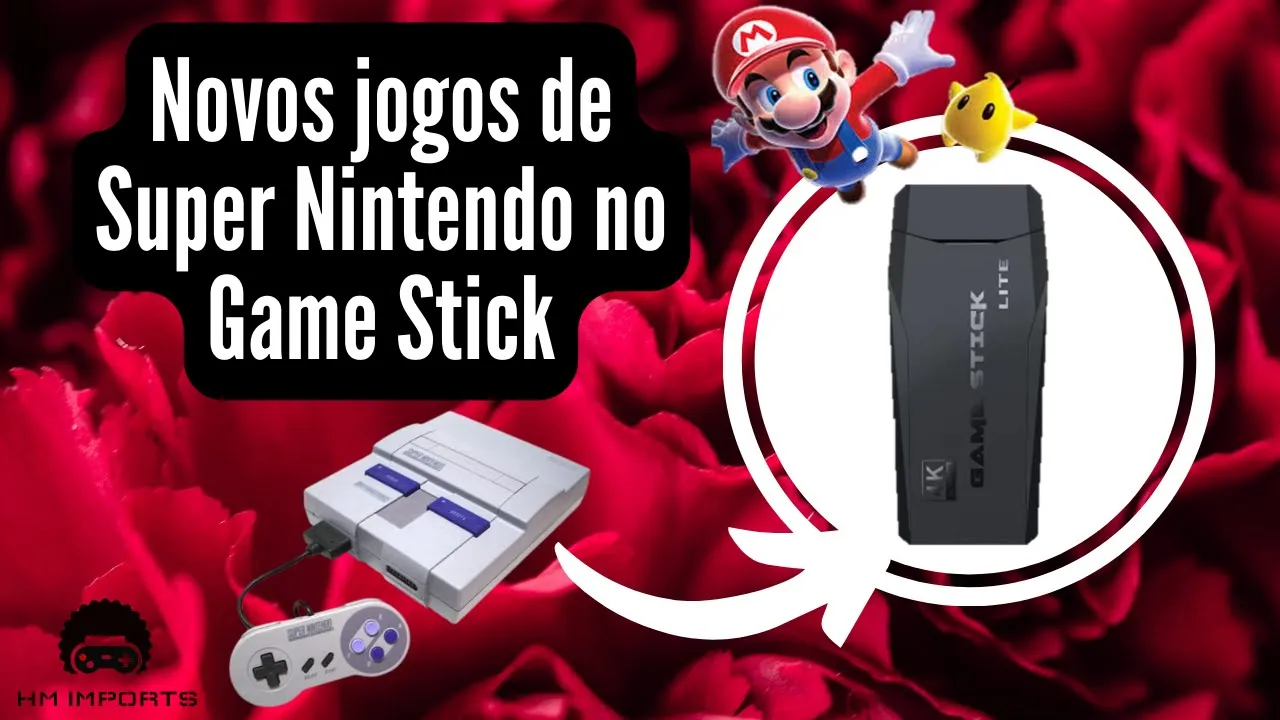 Game Stick 4K Lite - Novos jogos de Super Nintendo