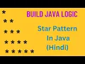 Star pattern program in java Hindi How to write star pattern program in java Program - 1