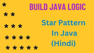 Star pattern program in java Hindi How to write star pattern program in java Program - 1