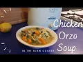 Easy slow cooker recipes Chicken Orzo Soup Easy tasty slow cooker recipes Love Irma
