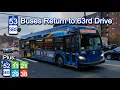 MTA Bus The Q53 Returns to 63rd Drive Q11 Q21 Q29 Q52 and Q38 Action