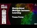 Hierarchical Multiple Instance Learning Tomas Pevny JuliaCon 2021