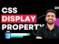 CSS Course CSS Display Property inline and block elements Web Development Course Tutorial 20