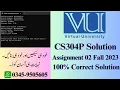 CS304P Assignment 2 solution Fall 2023 CS304P Assignment 2 Solution 2024