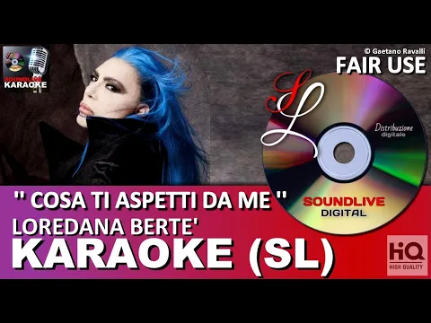 Download MP3 Loredana Bertè - Cosa ti aspetti da me - karaoke con cori (SL) (HQ) Fair Use