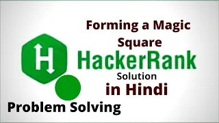 Forming a Magic Square HackerRank Solution Java Hindi