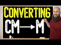 How To Convert Centimeters To Meters cm to m