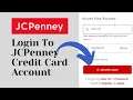 How To Login To JCPenney Credit Card Account JC Penney Credit Card Login for Online Payments