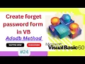 How to create Forget Password Form In Visual Basic Visual Basic Tutorial -24