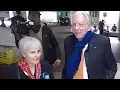 Movie Icon Donald Sutherland And Wife Francine At LAX
