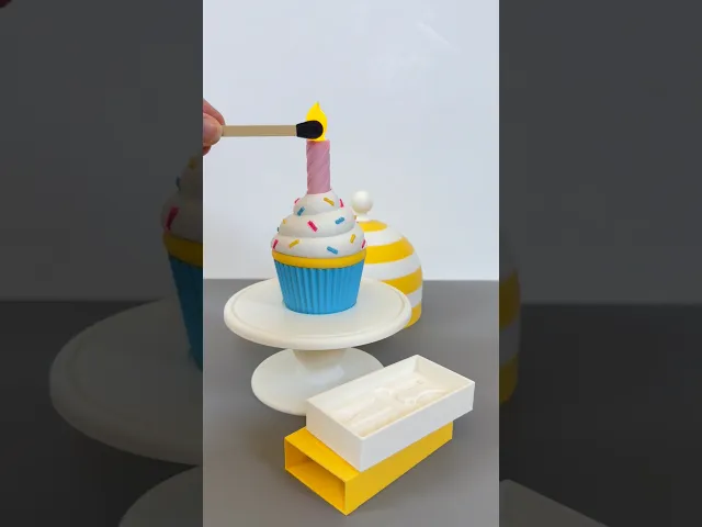 Cupcake & LED Candle Set (with Cupcake Stand and Magnetic Match) video thumbnail