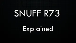 SNUFF R73 EXPLAINED AND DEBUNKED - What Is It What Does It Include