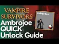 How to Unlock Sir Ambrojoe in Vampire Survivors