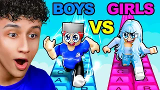 BOYS vs GIRLS +1 Keyboard Escape Race!
