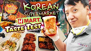 H-MART KOREAN SUPERMARKET Taste Test BEST WORST Korean Grocery Market Foods