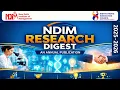 📚 Launch of the Annual R&D Newsletter/Research Digest 2025–2026 | NDIM ✨