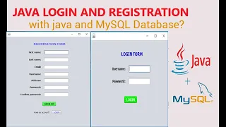 Part 2 Java Login and Register Form Step by Step Tutorial Using NetBeans And MySQL Database