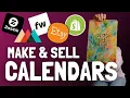 Print on Demand Calendars to Sell on Etsy Shopify Fourthwall Zazzle