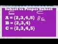 Subset Vs Proper Subset Difference