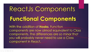 5 What is ReactJs Functional Components ReactJs Tutorial What is Stateless Component