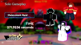 How To Fast Beat Malevolent Raid In Solo mob strat Astd All Star Tower Defense